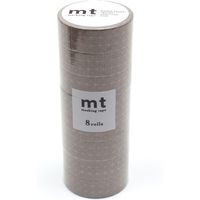 mt マスキングテープ 8P（8巻セット） ななめ方眼[幅15mm×7m] MT08D522 1個 カモ井加工紙（直送品）