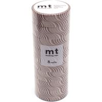 mt マスキングテープ 8P（8巻セット） うねうねストライプ[幅15mm×7m] MT08D524 1個 カモ井加工紙（直送品）