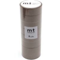 カモ井加工紙 mt マスキングテープ 8P（8巻セット） グレージュ[幅15mm×7m] MT08P518 1個