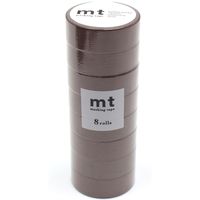 カモ井加工紙 mt マスキングテープ 8P（8巻セット） グレイッシュレッド[幅15mm×7m] MT08P519 1個
