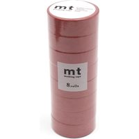 mt マスキングテープ 8P（8巻セット） スモーキーピンク[幅15mm×7m] MT08P520 1個 カモ井加工紙（直送品）