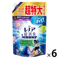 レノア 超消臭1WEEK SPORTS フレッシュシトラス 詰め替え 超特大 1280mL 1箱（6個入） 柔軟剤 P＆G