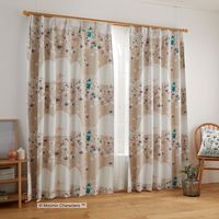 スミノエ MOOMIN セミオーダー カーテン ソフトメロディー 2900×1200mm ベージュ 1セット(2枚入)（直送品）