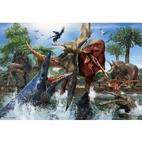 ビバリー ティラノサウルス VS モササウルス 150ピース L74-168 1個（直送品）