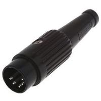 Deltron DINプラグ 4極 オス ケーブルマウント 592-0401 1個（直送品）