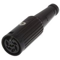 Deltron DINソケット 6極 メス ケーブルマウント 601-0600 1個（直送品）