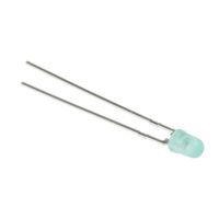 Broadcom LED， 緑， スルーホール実装， 3 mm 砲弾型 (Tー1)， HLMPー1790 1ロット(10個)（直送品）