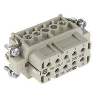 Harting 電源コネクタインサート Han A シリーズ メス 10極 16A 600 V 10 09200102812 1個（直送品）