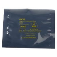 SCS 静電気防止袋， 上部開口， 幅:102mm， 高さ:102mm， 10044 1袋（100個）（直送品）