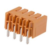 Weidmuller 基板接続用ピンヘッダ 4極 3.5mm 1列 SL 3.50/04/90G 3.2SN OR BX ー 1605090（直送品）