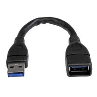 StarTech.com USB延長ケーブル 150mm USB3EXT6INBK 1個（直送品）