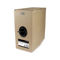 StarTech.com Cat6ケーブル， 304.9m， 黒 WIR6CMRBK 1個（直送品）