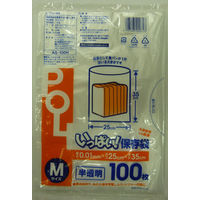 システムポリマー いっぱい保存袋 M100枚/(80冊入) AS-100H 1箱（直送品）