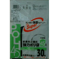 システムポリマー DH-443 二層強力ポリ袋 半透明 45L 30枚/(30冊入)　1箱（直送品）