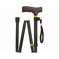 松永製作所 折りたたみ杖　CMS-33D　黒　1本（直送品）