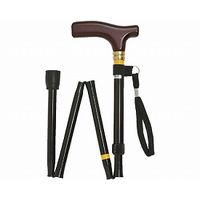 松永製作所 折りたたみ杖　CMS-32D　黒　1本（直送品）