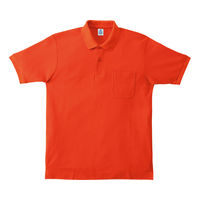 ボンマックス ポケット付きCVC鹿の子ドライポロシャツ　MS3114-13　オレンジ　GM　1枚（直送品）