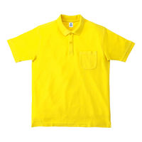 ボンマックス ポケット付きCVC鹿の子ドライポロシャツ　MS3114-10　イエロー　S　1枚（直送品）