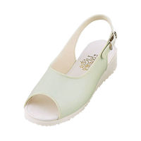 マリアンヌ製靴 ナースシューズ No.21 ピスタチオ 22.0cm 4534378023539 1足　ナースサンダル（直送品）