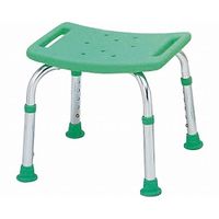 シャワーチェアコンパクトミニ　背なし　T-6601-2　マスカットグリーン 4541053311157 1台 テツコーポレーション（直送品）
