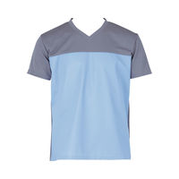 入浴介護Tシャツ　403340　ブルー　3L 4549707066156 1枚 フットマーク（直送品）