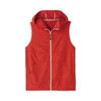 ケアファッション ポケッタブルベスト　89520-31　無地オレンジ　M 4580604044618 1枚（直送品）