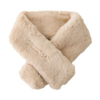 ケアファッション エコファーマフラー　97722-01　ベージュ　フリー 4580604046278 1枚（直送品）