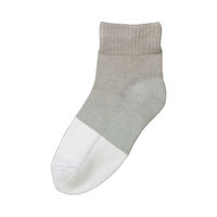 ケアファッション 足底パイルすべり軽減ソックス　89285-21 グレー 4580604056840 1枚（直送品）