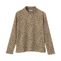 ケアファッション 小花柄ストレッチＴシャツ　38028-51　ベージュ　M 4580604064371 1枚（直送品）