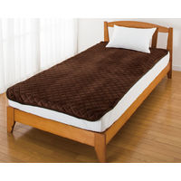 ケアファッション フランネル敷きパッド（吸湿発熱TOPHEAT）　89473-01　ブラウン 4580625268833 1枚（直送品）