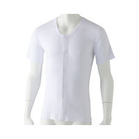 ケアファッション 半袖ワンタッチシャツ（2枚組） 89815 ホワイト