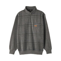 ケアファッション 裏起毛ハーフジップトレーナー　97271-03　チャコール　LL 4580625284420 1枚（直送品）