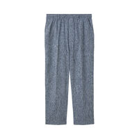 ケアファッション 麻混楊柳ストレートパンツ　97498-11　ネイビー　M 4580625298618 1枚（直送品）