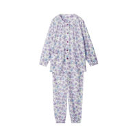 ケアファッション ワンタッチ天竺パジャマ　98088-14　パープル　S 4580625311027 1枚（直送品）