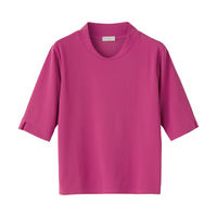 ケアファッション 5分袖綿混Tシャツ 98147