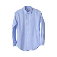 エナジーフロント レインビーズシャツ三角襟　ブルー　L 4589708840607 1枚（直送品）