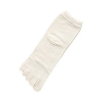 神戸生絲 紳士シルク混メッシュ5本指ソックス SY507 オフホワイト 4971751113713 1足（直送品）