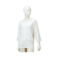神戸生絲 婦人のびのびワンタッチ肌着7分袖（ホック付） オフホワイト GZ6F