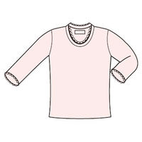 神戸生絲 国産純綿婦人用7分袖スリーマー　PC-741　ピーチ　M 4971751452072 1枚（直送品）
