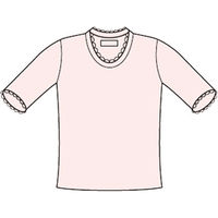 神戸生絲 国産純綿婦人用3分袖スリーマー　PC-731　ホワイト　M 4971751452102 1枚（直送品）