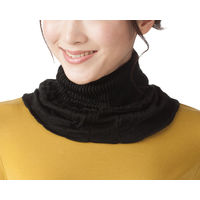 セルヴァン シルク入り衿もとカバー 009622700 ブラック 4989838130355 1枚（直送品）