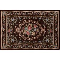 イケヒコ エリーゼ 玄関マット 600×900mm ブラウン 1311471061801 1枚（直送品）