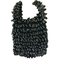 しわくちゃエコバッグBK：ブラック 90055 12個 トレードワン（直送品）