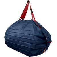 くるくるエコバッグLサイズ：ネイビー T-003 8個 トレードワン（直送品）