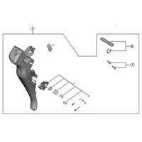 シマノ ST-R8050 メインレバー組 Y0E