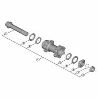 シマノ Y07B98010 WHーRX31ーF12 ハブ軸組 1個（直送品）