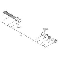 シマノ Y0CC98010 WHM8000TL F15B29ハブ軸組 1個（直送品）