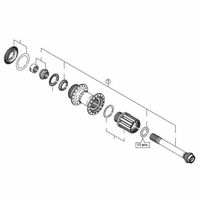 シマノ Y3TM98010 FHーM820 ハブ軸組 10mm 1個（直送品）