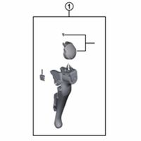 シマノ Y02M98010 STー4700 メインレバークミ 左 1個（直送品）