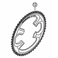 シマノ Y1N298090 チェーンリング 53TーMD (53ー39T) FCー9000用 1個（直送品）